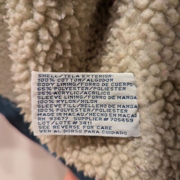 Vintage Arizona faux Sherpa lined denim jacket - Picture 7 of 10